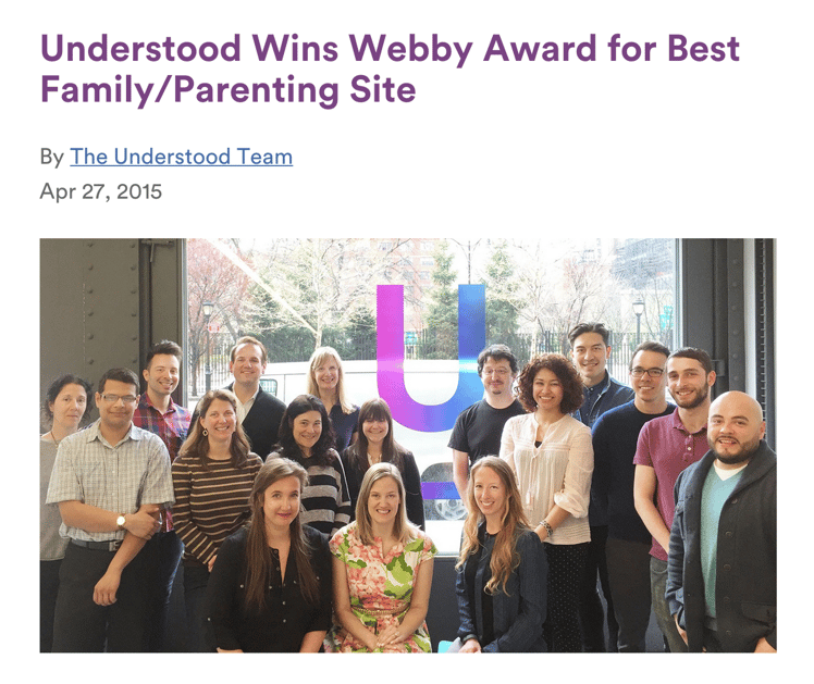Reimagine Learning Fund: Understood.org Wins a Webby Award!