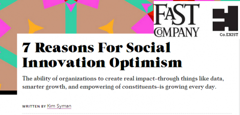 7 Reasons For Social Innovation Optimism