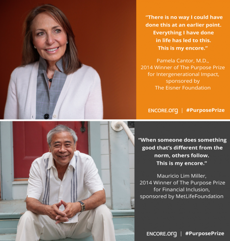Two New Profit Social Entrepreneurs Among 2014 Purpose Prize Winners