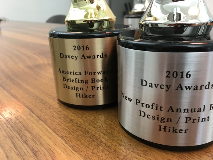 Our Creative Agency Partner Hiker Won Two Davey Awards!